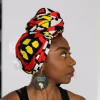 Afrikaanse Rode Samakaka hoofddoek - Angolese Samacaca Headwrap