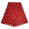 Afrikaanse Rode X Bogolan / Mud cloth print stof - Traditioneel uit Mali 100% katoen