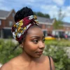Afrikaanse Rood Fleur hoofddoek - headwrap