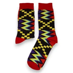 Afrikaanse sokken / Afro socks set OWURA met tasje - Set van 4
