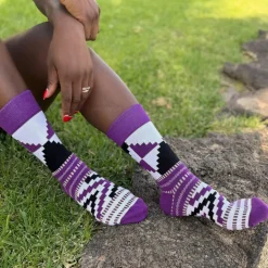 Afrikaanse sokken / Afro sokken / Mud print - Set van 3 paar ENẸIRRỌVBUGIE