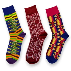 Afrikaanse sokken / Afro sokken / Set van 3 paar EVA