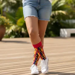 Afrikaanse sokken / Afro sokken / kente / Mud / Samakaka print - Set van 3 paar IHINRON