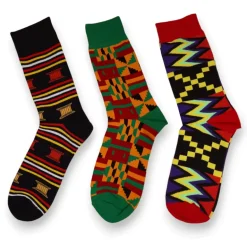 Afrikaanse sokken / Afro sokken / kente print - Set van 3 paar EHAN