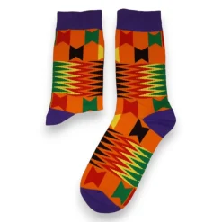 Afrikaanse sokken / Afro sokken / Kente sokken - Oranje