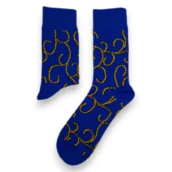 Afrikaanse sokken / Afro sokken - Blauw