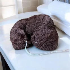 Afrikaanse spons / net sponge - traditionele SAPO spons / scrub spons - Bruin