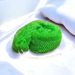 Afrikaanse spons / net sponge - traditionele SAPO spons / scrub spons - Neon groen