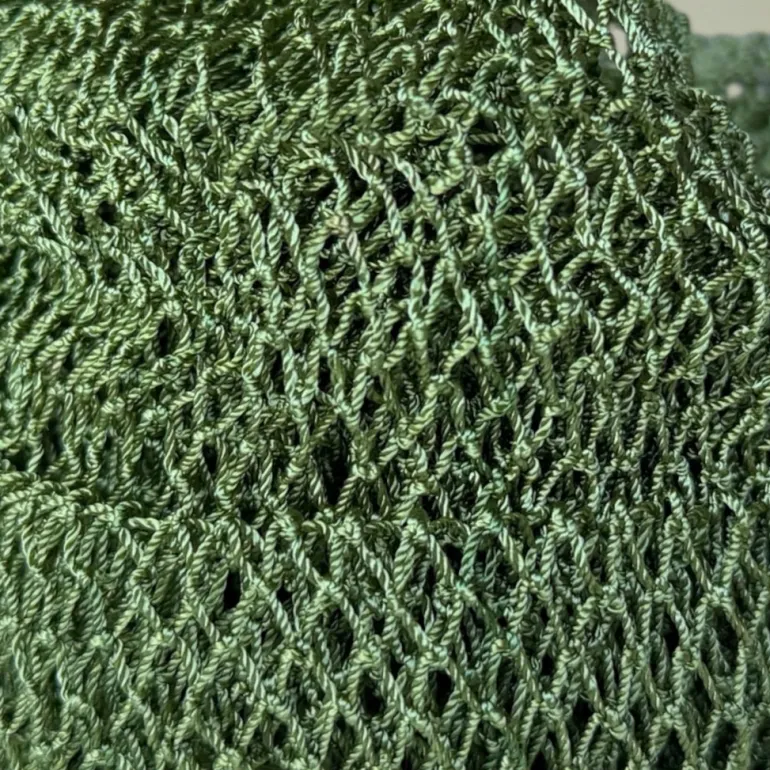Afrikaanse spons / net sponge - traditionele SAPO spons / scrub spons - Legergroen