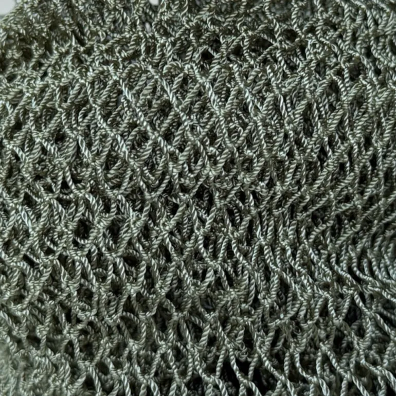 Afrikaanse spons / net sponge - traditionele SAPO spons / scrub spons - Olijfgroen