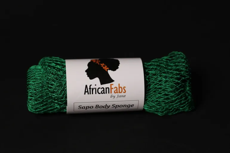 Afrikaanse spons / net sponge - traditionele SAPO spons / scrub spons - Groen