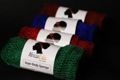 Afrikaanse spons / net sponge - traditionele SAPO spons / scrub spons - Blauw