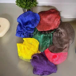 Afrikaanse spons / net sponge - traditionele SAPO spons / scrub spons - Willekeurige kleur met foutjes