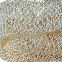 Afrikaanse spons / net sponge - traditionele SAPO spons / scrub spons - Ivory geel