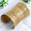 Afrikaanse stijl Bangle armband sieraad - Bloemen - Goud