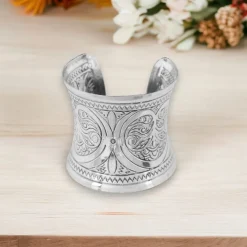 Afrikaanse stijl Bangle armband sieraad - Infinity - Zilver
