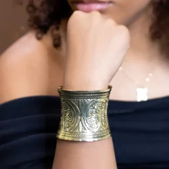 Afrikaanse stijl Bangle armband sieraad - Infinity - Goud