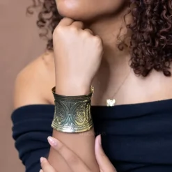 Afrikaanse stijl Bangle armband sieraad - Infinity - Goud