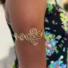 Afrikaanse stijl bovenarm Bangle armband sieraad - Queen - Goud