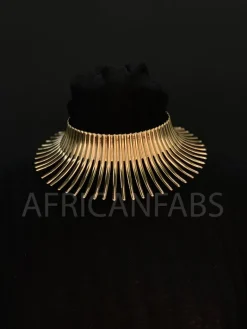 Afrikaanse stijl Choker / Gouden Hoge halsketting