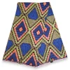 Afrikaanse stof - Blauw Groen Diamond Jewel - Super Wax 100% fijn katoen