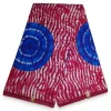 Afrikaanse stof - Blauw / Roze Tie Dye - Polycotton