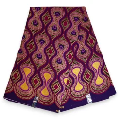 Afrikaanse stof - Exclusief versierd met glittereffecten 100% katoen - GL-4018 Roze Goud (Belangrijk: graag lezen)