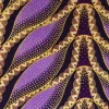 Afrikaanse stof - Exclusief versierd met glittereffecten 100% katoen - GL-4025 Paars Goud