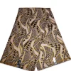 Afrikaanse stof - Exclusief versierd met glittereffecten 100% katoen - GL-4005 Wit Goud