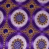Afrikaanse stof - Exclusief versierd met glittereffecten 100% katoen - GL-4033 Paars Goud