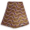 Afrikaanse stof - Exclusief versierd met glittereffecten 100% katoen - KT-3112 Goud Paars