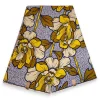 Afrikaanse stof - Gele Flowers - 100% katoen