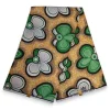 Afrikaanse stof - Groene bows - 100% katoen