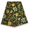 Afrikaanse stof - Groen Goud Cream Pomegranate Garden - Special effect Brillant Platinum Edition