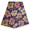 Afrikaanse stof - Paarse Flowers - 100% katoen