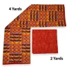 Afrikaanse stof - Two-Tone print Polycotton - 6 yard Combinatie (4+2 yard) PO-5054