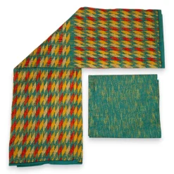Afrikaanse stof - Two-Tone print Polycotton - 6 yard Combinatie (4+2 yard) PO-5049