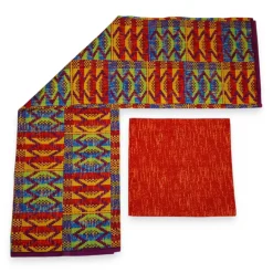 Afrikaanse stof - Two-Tone print Polycotton - 6 yard Combinatie (4+2 yard) PO-5048