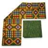 Afrikaanse stof - Two-Tone print Polycotton - 6 yard Combinatie (4+2 yard) PO-5038