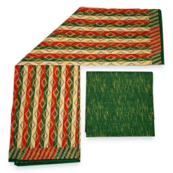 Afrikaanse stof - Two-Tone print Polycotton - 6 yard Combinatie (4+2 yard) PO-5037
