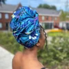 Afrikaanse Turquoise Feathers hoofddoek - headwrap