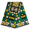 Afrikaanse Turquoise Geel Samakaka / Samacaca hoofddoek - headwrap