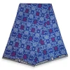 Afrikaanse wax print stof - Blauw Bogolan Icons - 100% katoen