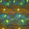 Afrikaanse wax print stof - Bruin Petrol Royal Peacock - 100% katoen