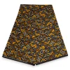 Afrikaanse wax print stof - Bruin Bogolan Geometry - 100% katoen