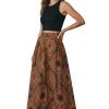 Afrikaanse wax print stof - Bruin Savanna Sun - 100% katoen