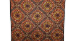 Afrikaanse wax print stof - Bruin Savanna Sun - 100% katoen