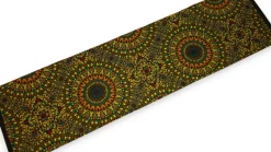Afrikaanse wax print stof - Geel Olijfgroen Savanna Sun - 100% katoen