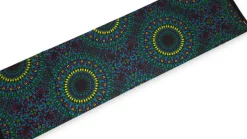 Afrikaanse wax print stof - Groen Geel Ocean Eye - 100% katoen