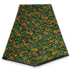 Afrikaanse wax print stof - Groen Bogolan Geometry - 100% katoen